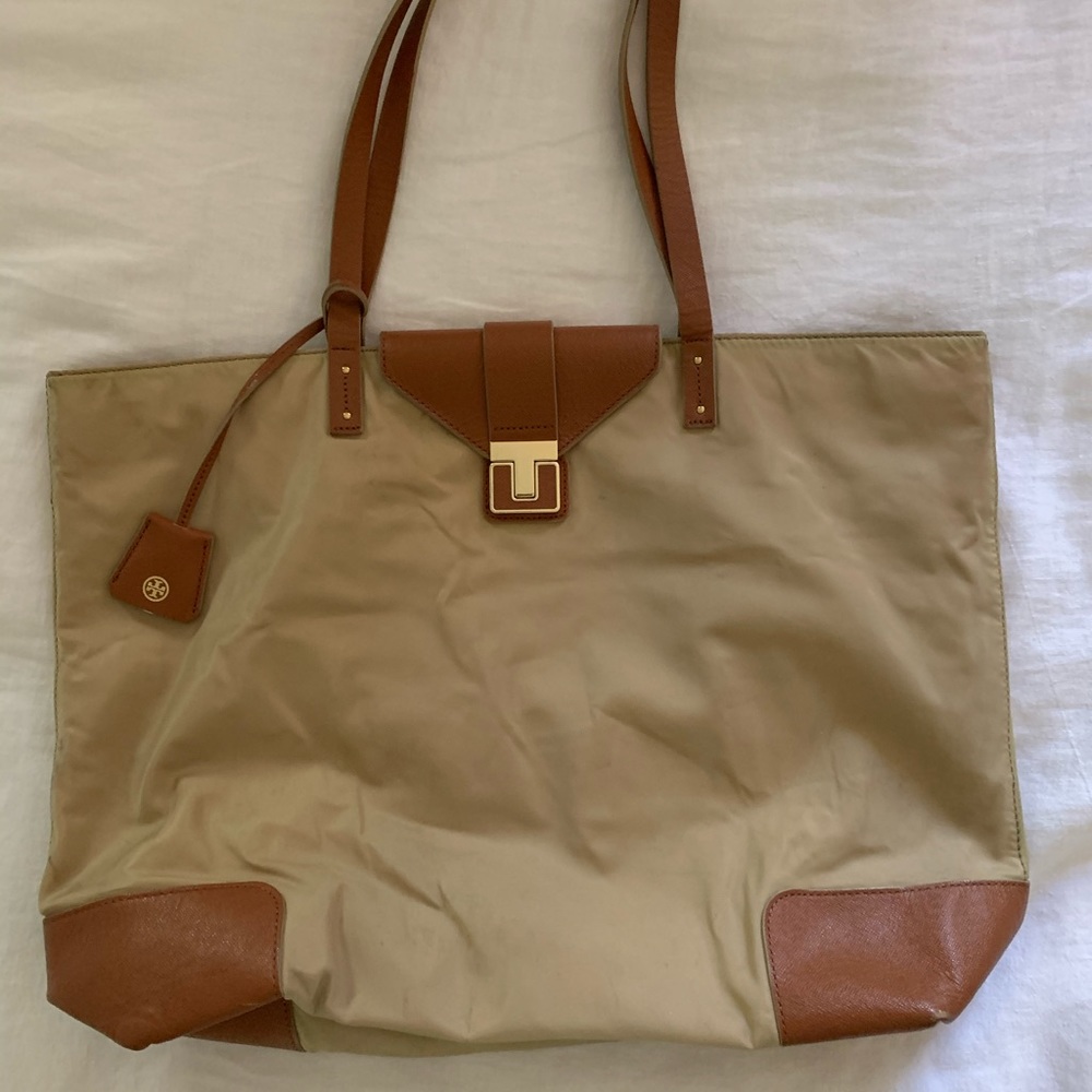 Tory Burch Nylon Tan Tote bag